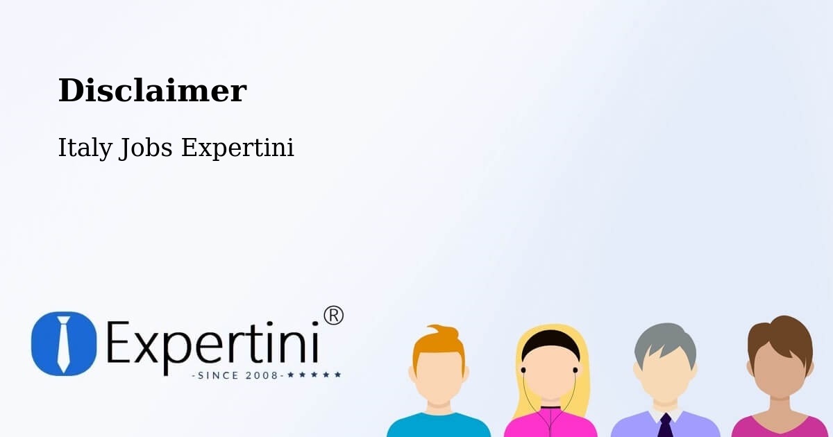 Disclaimer – Como - Italy Jobs Expertini
